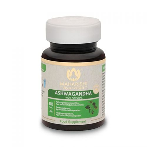 Ashwagandha Nahrungsergänzungsmittel mit ayurvedischen Pflanzenteilen 60 Tabletten / 30 g Maharishi Ayurveda 