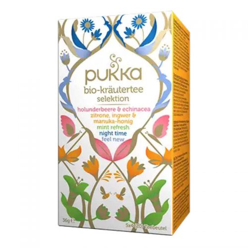 Herbal collection biologique Sélection avec cinq variétés différentes  20 sachet Pukka 