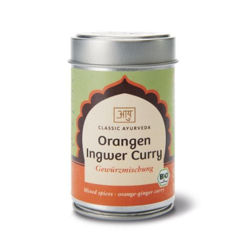 Orangen Ingwer Curry, Bio Bio Gewürzmischung 50 g Classic Ayurveda 