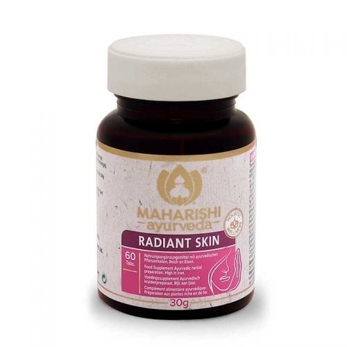 Radiant Skin  Complément alimentaire à base de plantes et de minéraux ayurvédiques  60 comprimés / 30 g Maharishi Ayurveda 