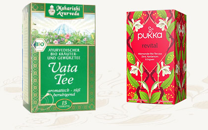 Ayurveda Tees Vata und Pukka
