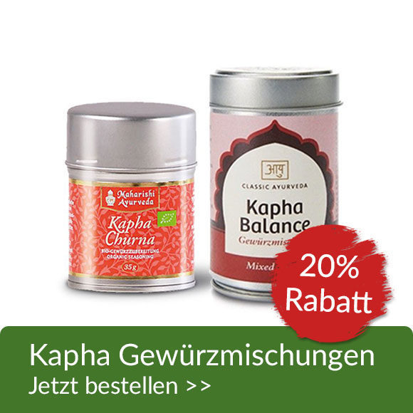 Produktaktion Kapha Gewürzmischungen 20% Rabatt