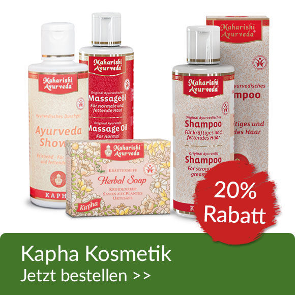 Produktaktion Kapha Kosmetik 20% Rabatt